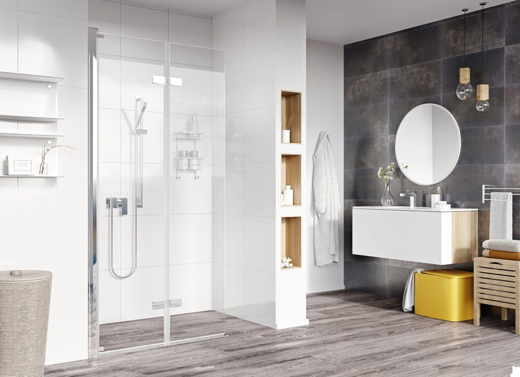 Amber BF WI P folding wetroom panel