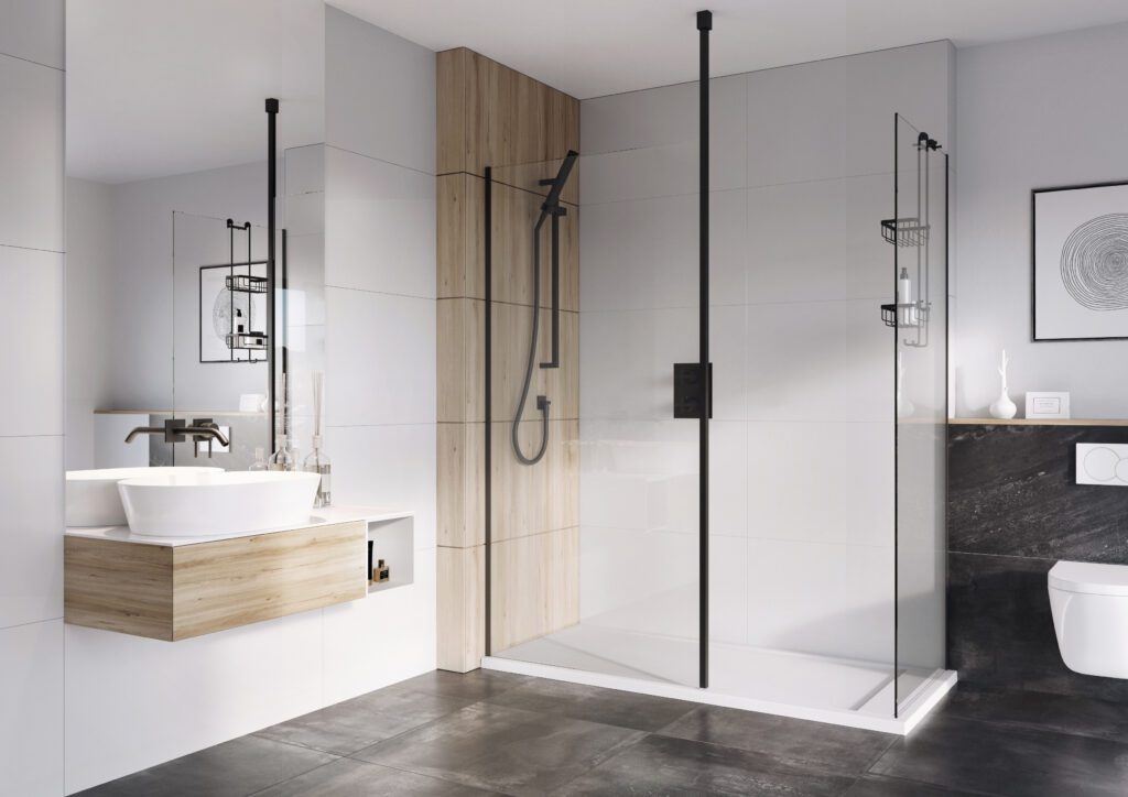 Connison Black Floor to ceiling Bracing Kit
