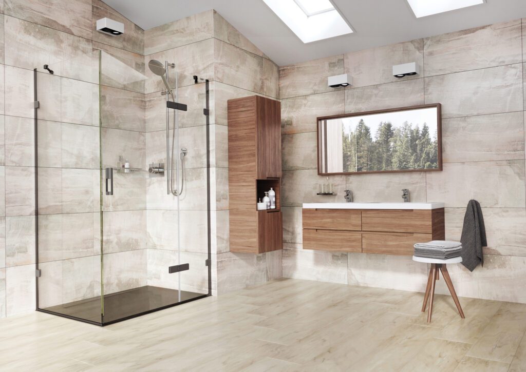 Encore Bath Replacement In-Line Hinge Door Corner